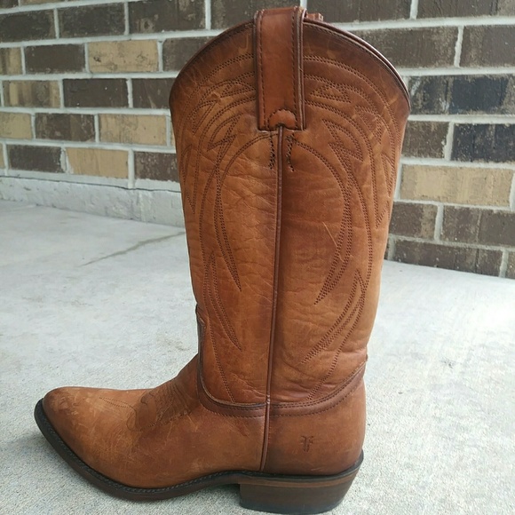 LIKE NEW! FRYE "BILLY” pull on Cowboy western boots. Run small. - Picture 2 of 6